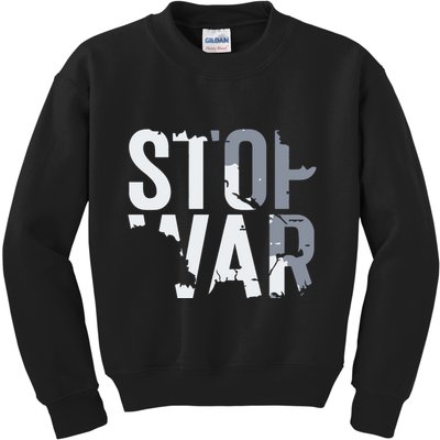 Stop War And Make Peace Kids Sweatshirt