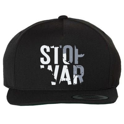 Stop War And Make Peace Wool Snapback Cap
