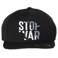 Stop War And Make Peace Wool Snapback Cap