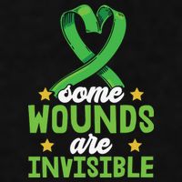 Some Wounds Are Invisible Mental Health Matters Ladies PosiCharge Tri-Blend Wicking Tank