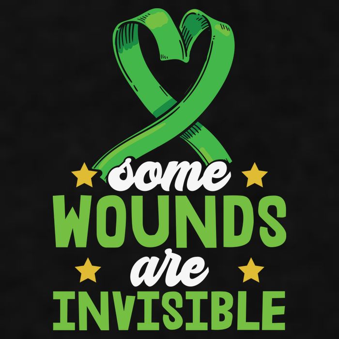 Some Wounds Are Invisible Mental Health Matters Ladies PosiCharge Tri-Blend Wicking Tank