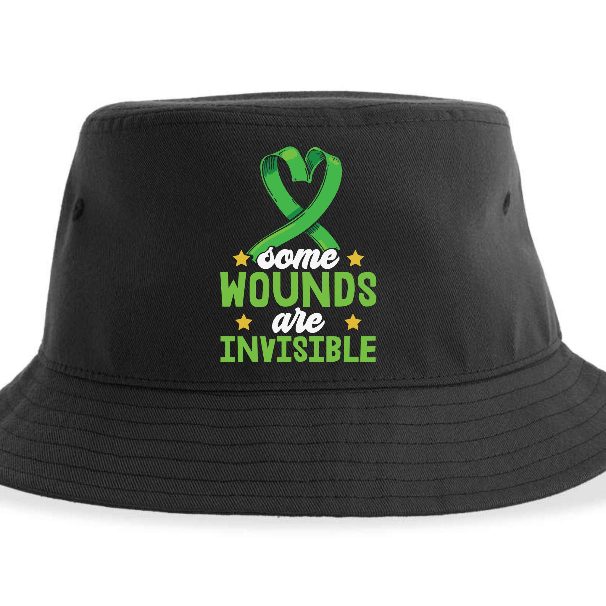 Some Wounds Are Invisible Mental Health Matters Sustainable Bucket Hat