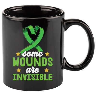 Some Wounds Are Invisible Mental Health Matters 11oz C Handle Ceramic Mug