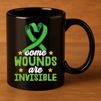 Some Wounds Are Invisible Mental Health Matters 11oz C Handle Ceramic Mug