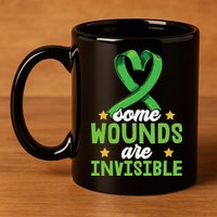Some Wounds Are Invisible Mental Health Matters 11oz C Handle Ceramic Mug