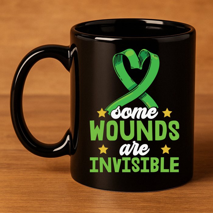 Some Wounds Are Invisible Mental Health Matters 11oz C Handle Ceramic Mug