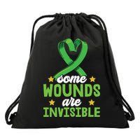 Some Wounds Are Invisible Mental Health Matters Drawstring Bag