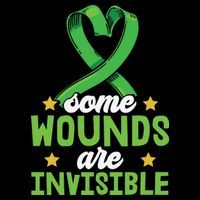 Some Wounds Are Invisible Mental Health Matters Drawstring Bag