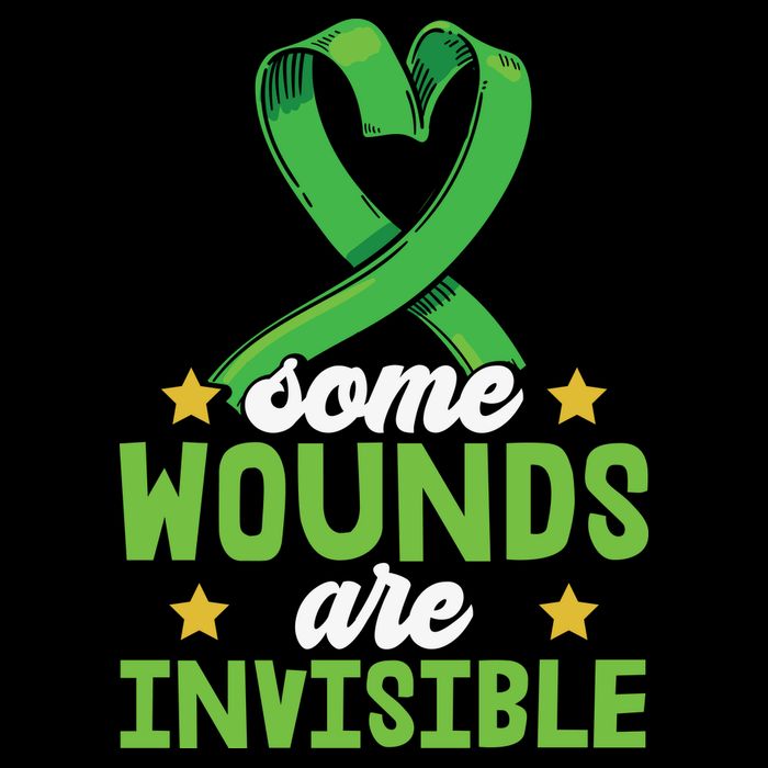 Some Wounds Are Invisible Mental Health Matters Drawstring Bag