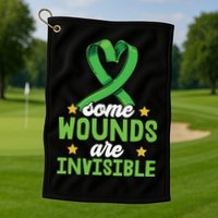 Some Wounds Are Invisible Mental Health Matters Golf Towel