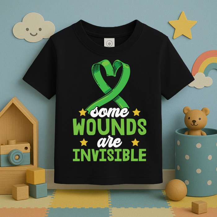Some Wounds Are Invisible Mental Health Matters Toddler T-Shirt