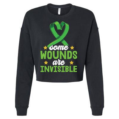 Some Wounds Are Invisible Mental Health Matters Cropped Pullover Crew