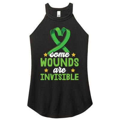 Some Wounds Are Invisible Mental Health Matters Women's Perfect Tri Rocker Tank