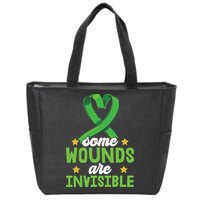 Some Wounds Are Invisible Mental Health Matters Zip Tote Bag