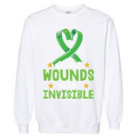 Some Wounds Are Invisible Mental Health Matters Garment-Dyed Sweatshirt