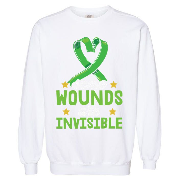 Some Wounds Are Invisible Mental Health Matters Garment-Dyed Sweatshirt