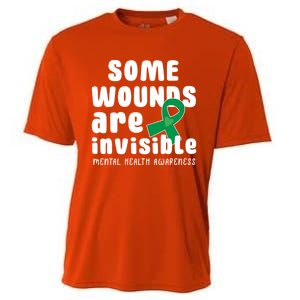 Some Wounds Are Invisible Tal Health Awareness Month May Cute Gift Cooling Performance Crew T-Shirt