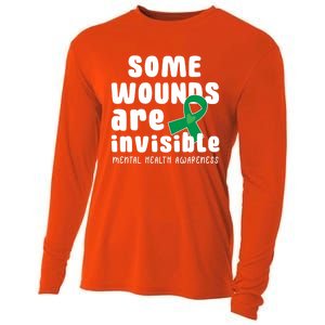 Some Wounds Are Invisible Tal Health Awareness Month May Cute Gift Cooling Performance Long Sleeve Crew