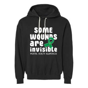 Some Wounds Are Invisible Tal Health Awareness Month May Cute Gift Garment-Dyed Fleece Hoodie