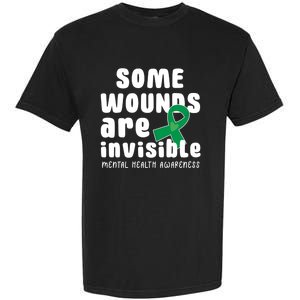 Some Wounds Are Invisible Tal Health Awareness Month May Cute Gift Garment-Dyed Heavyweight T-Shirt