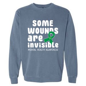 Some Wounds Are Invisible Tal Health Awareness Month May Cute Gift Garment-Dyed Sweatshirt