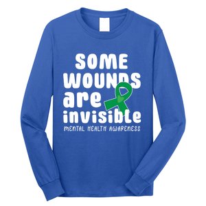 Some Wounds Are Invisible Tal Health Awareness Month May Cute Gift Long Sleeve Shirt