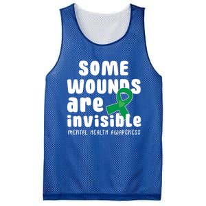 Some Wounds Are Invisible Tal Health Awareness Month May Cute Gift Mesh Reversible Basketball Jersey Tank