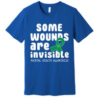 Some Wounds Are Invisible Tal Health Awareness Month May Cute Gift Premium T-Shirt