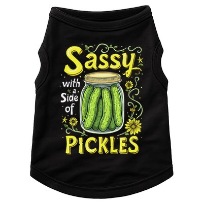 Sassy With A Side Of Pickles Trendy Pickle Doggie Tank