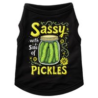 Sassy With A Side Of Pickles Trendy Pickle Doggie Tank