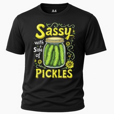 Sassy With A Side Of Pickles Trendy Pickle Performance Shirt
