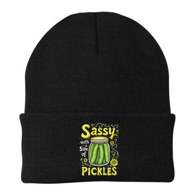 Sassy With A Side Of Pickles Trendy Pickle Beanie