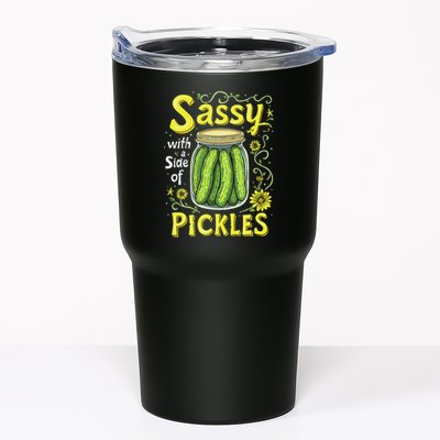 Sassy With A Side Of Pickles Trendy Pickle Tumbler
