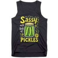 Sassy With A Side Of Pickles Trendy Pickle Tank Top