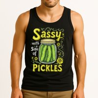 Sassy With A Side Of Pickles Trendy Pickle Tank Top