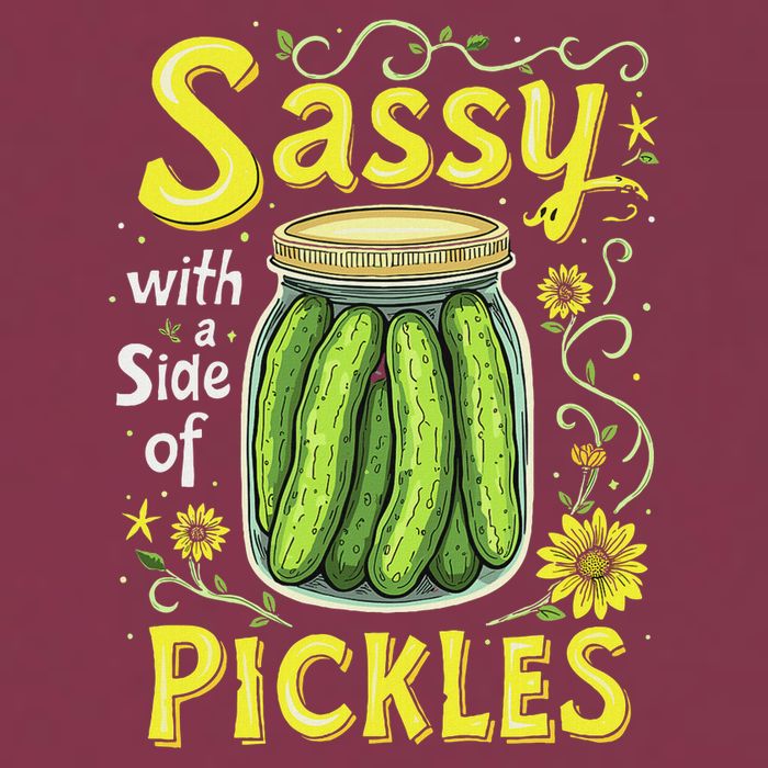 Sassy With A Side Of Pickles Trendy Pickle 16oz Travel Tumbler