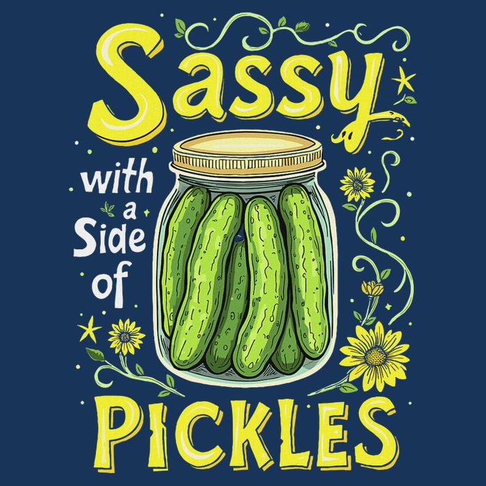 Sassy With A Side Of Pickles Trendy Pickle Infant Baby Jersey Bodysuit