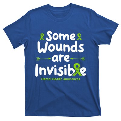 Some Wounds Are Invisible Tal Health Awareness Ribbon Gift T-Shirt