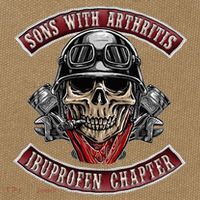 Sons With Arthritis Ibuprofen Chapter Funny Biker Skull Gift Cotton Canvas Backpack
