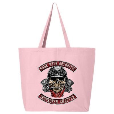 Sons With Arthritis Ibuprofen Chapter Funny Biker Skull Gift 25L Jumbo Tote