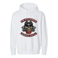 Sons With Arthritis Ibuprofen Chapter Funny Biker Skull Gift Garment-Dyed Fleece Hoodie