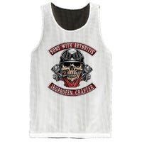 Sons With Arthritis Ibuprofen Chapter Funny Biker Skull Gift Mesh Reversible Basketball Jersey Tank