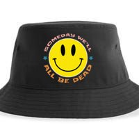 Someday We’Ll All Be Dead Retro Existential Dread Funny Sustainable Bucket Hat