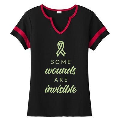 Some Wounds Are Invisible Tal Health Gift Ladies Halftime Notch Neck Tee