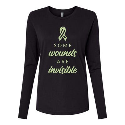 Some Wounds Are Invisible Tal Health Gift Womens Cotton Relaxed Long Sleeve T-Shirt