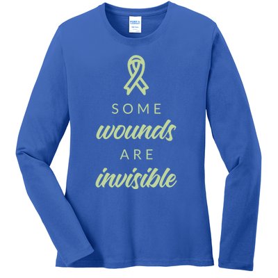 Some Wounds Are Invisible Tal Health Gift Ladies Long Sleeve Shirt