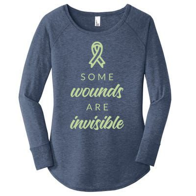 Some Wounds Are Invisible Tal Health Gift Women's Perfect Tri Tunic Long Sleeve Shirt