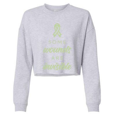 Some Wounds Are Invisible Tal Health Gift Cropped Pullover Crew