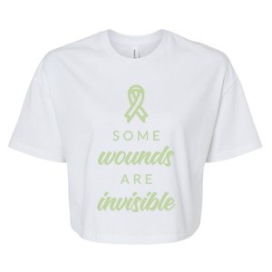 Some Wounds Are Invisible Tal Health Gift Bella+Canvas Jersey Crop Tee