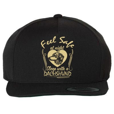 Sleep With A Dachshund Cute Gift Wool Snapback Cap